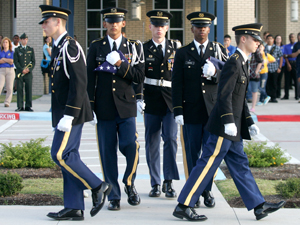 Cove ISD flies Flags of Honor